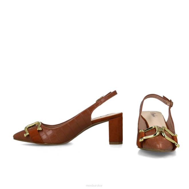 Menbur kvinnor brun metis mellan och låga klackar 608J5733