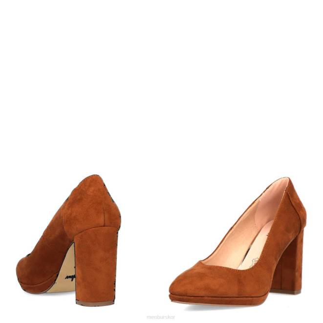 Menbur kvinnor brun stura mellan och låga klackar 608J1932