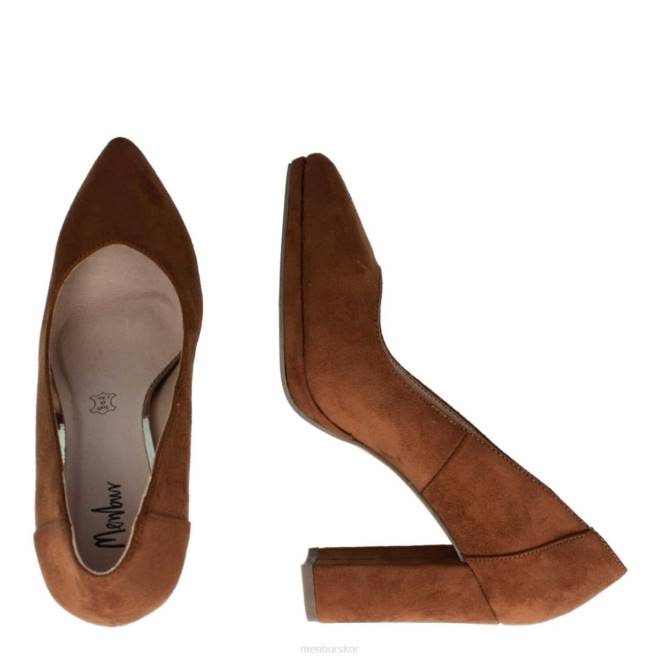 Menbur kvinnor brun stura mellan och låga klackar 608J1932