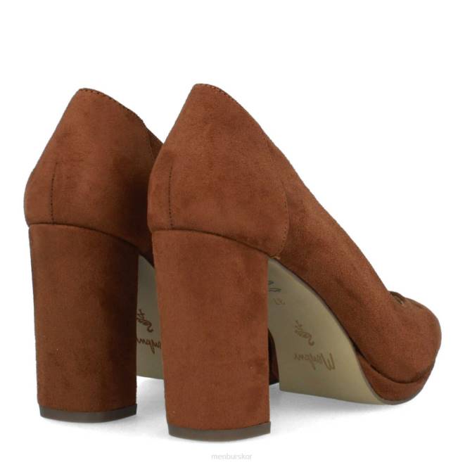 Menbur kvinnor brun stura mellan och låga klackar 608J1932