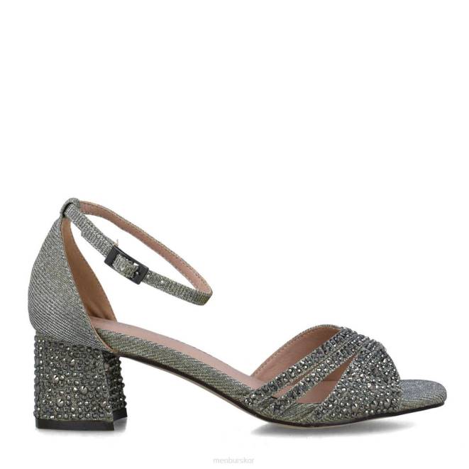 Menbur kvinnor grå apatita mellan och låga klackar 608J5677