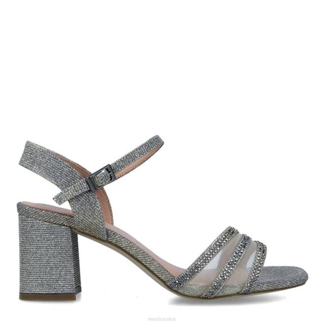 Menbur kvinnor grå azalea mellan och låga klackar 608J5714