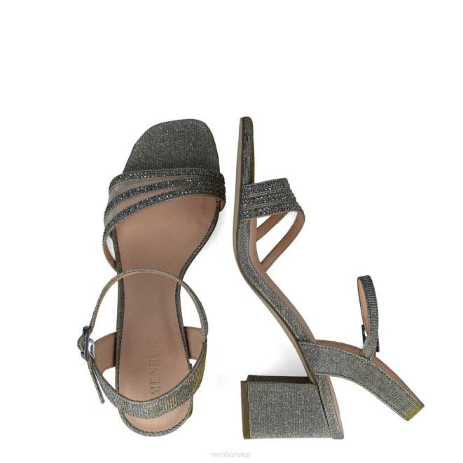 Menbur kvinnor grå azalea mellan och låga klackar 608J5714