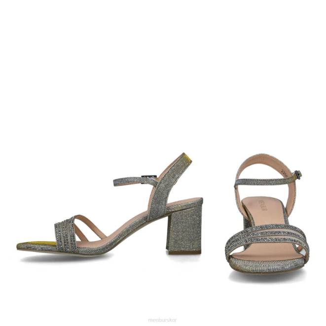 Menbur kvinnor grå azalea mellan och låga klackar 608J5714