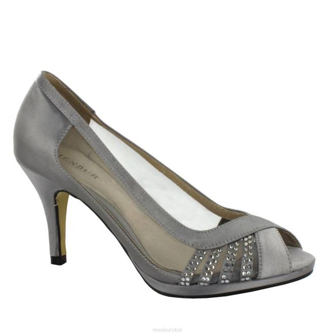 Menbur kvinnor grå balkonger mellan och låga klackar 608J5984