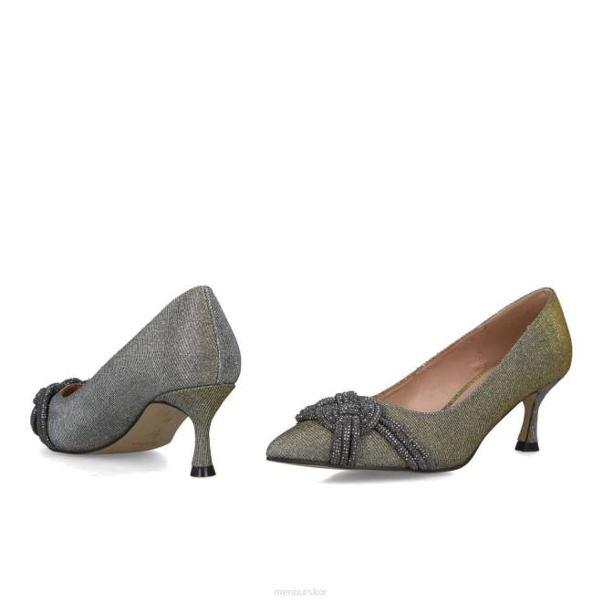 Menbur kvinnor grå cuarzo mellan och låga klackar 608J1630