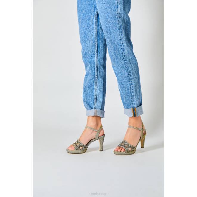 Menbur kvinnor grå hambergita mellan och låga klackar 608J5602