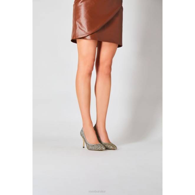 Menbur kvinnor grå hiddenita mellan och låga klackar 608J5663