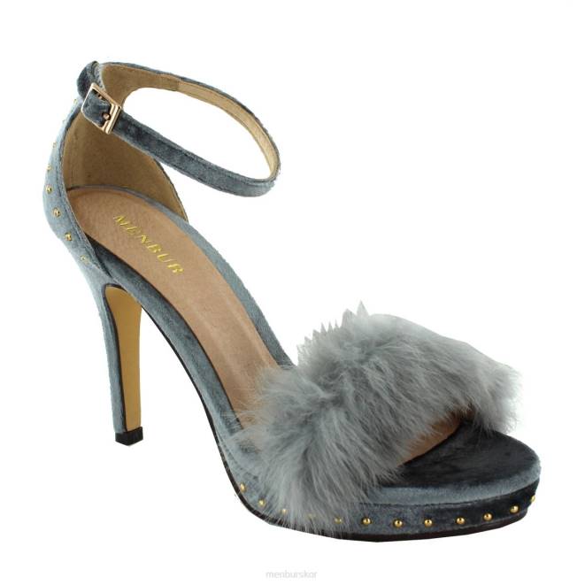 Menbur kvinnor grå leivi mellan och låga klackar 608J1813