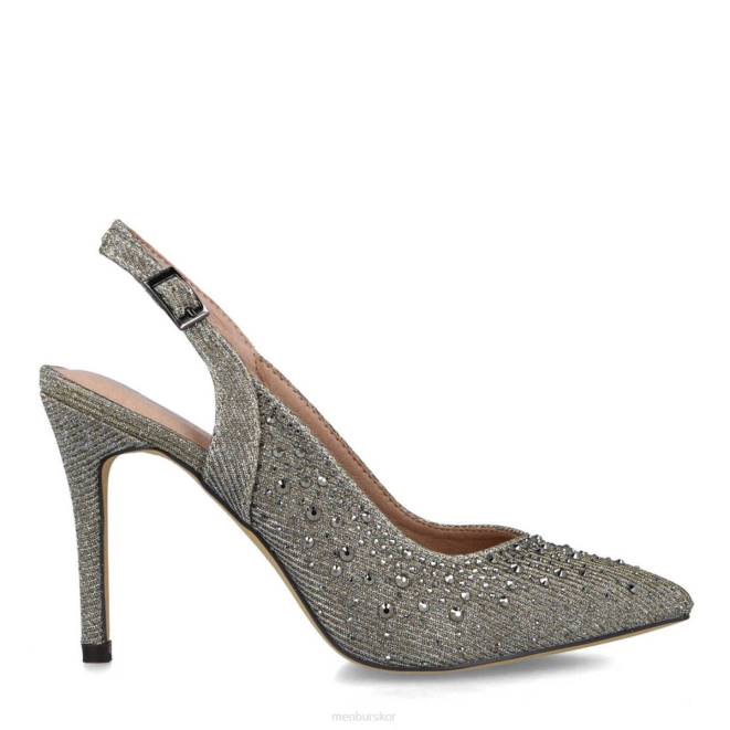 Menbur kvinnor grå lyrata mellan och låga klackar 608J5872