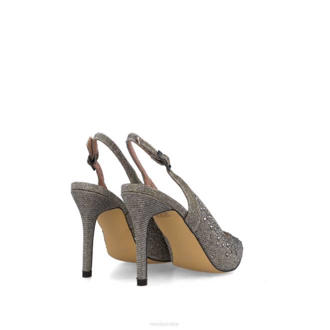 Menbur kvinnor grå lyrata mellan och låga klackar 608J5872