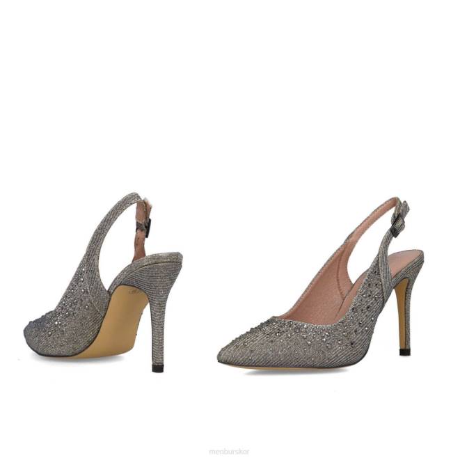 Menbur kvinnor grå lyrata mellan och låga klackar 608J5872