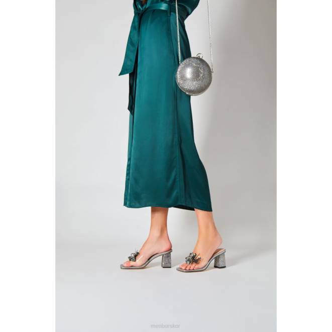 Menbur kvinnor grå melanita mellan och låga klackar 608J1644