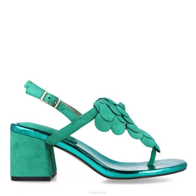 Menbur kvinnor grön fenonte mellan och låga klackar 608J5726