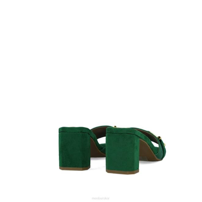 Menbur kvinnor grön metis mellan och låga klackar 608J5861