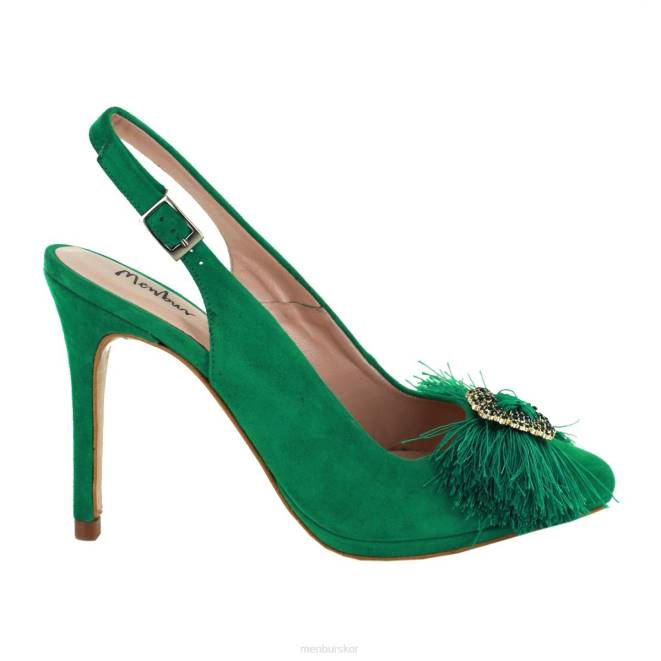 Menbur kvinnor grön potenza mellan och låga klackar 608J2016