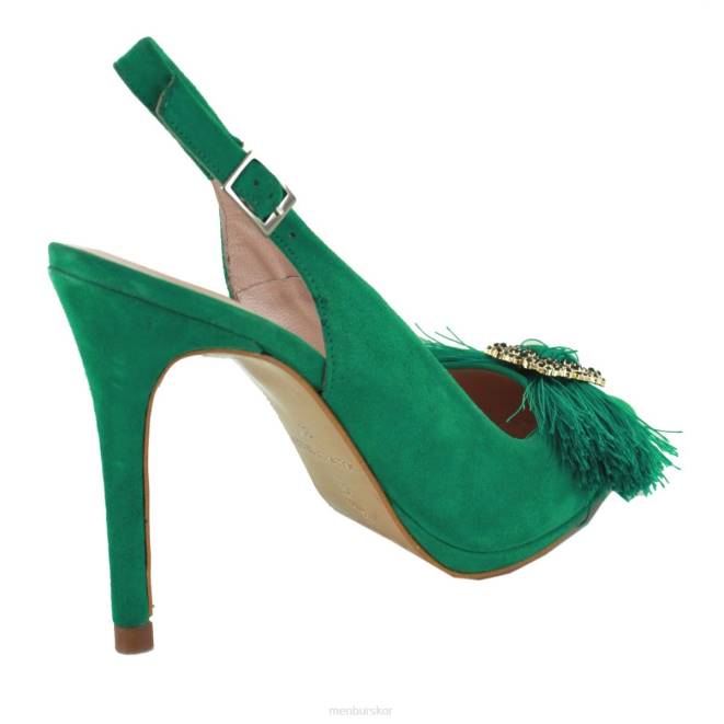 Menbur kvinnor grön potenza mellan och låga klackar 608J2016
