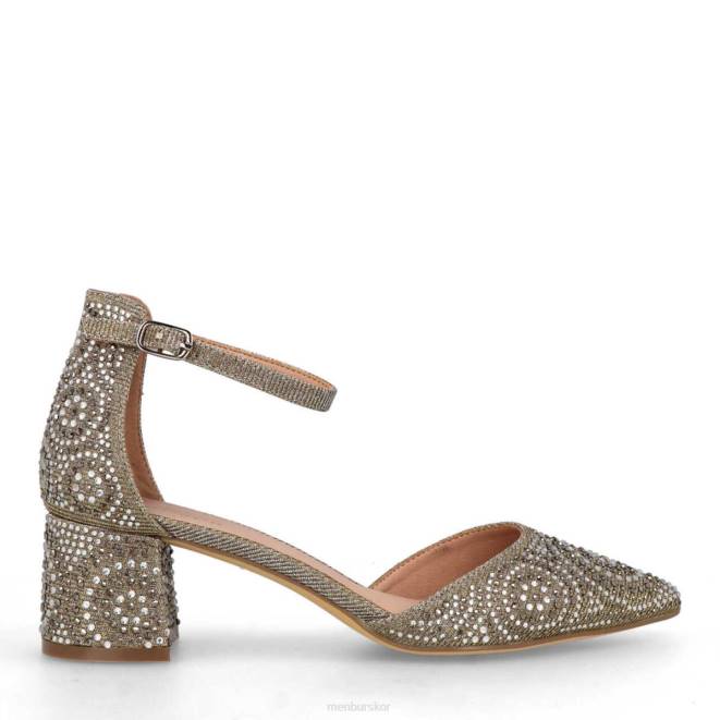 Menbur kvinnor grå perino mellan och låga klackar 608J1744