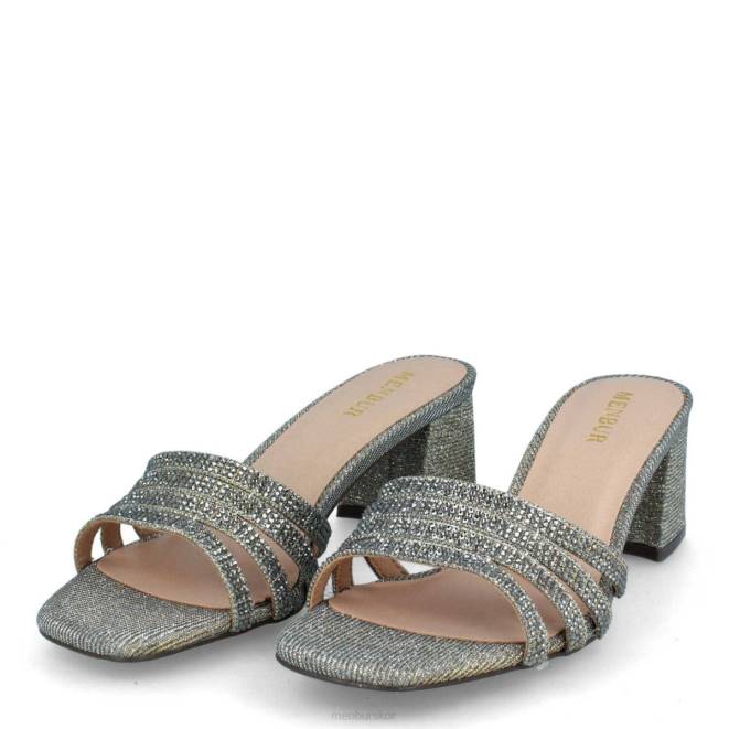 Menbur kvinnor grå salitto mellan och låga klackar 608J1882