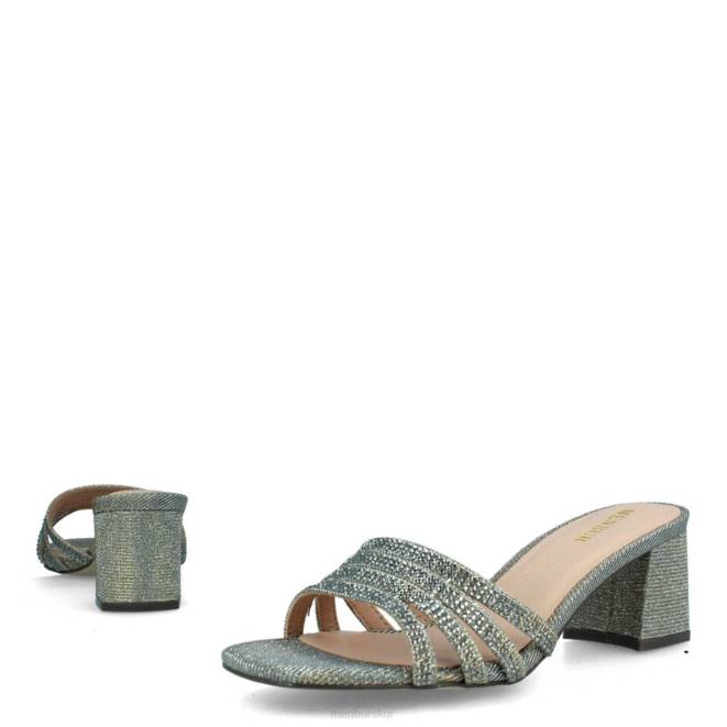 Menbur kvinnor grå salitto mellan och låga klackar 608J1882