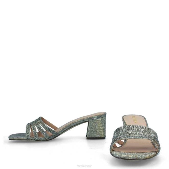 Menbur kvinnor grå salitto mellan och låga klackar 608J1882