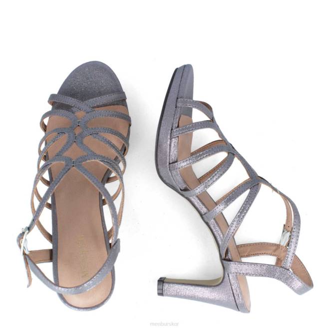 Menbur kvinnor grå umbri mellan och låga klackar 608J2011