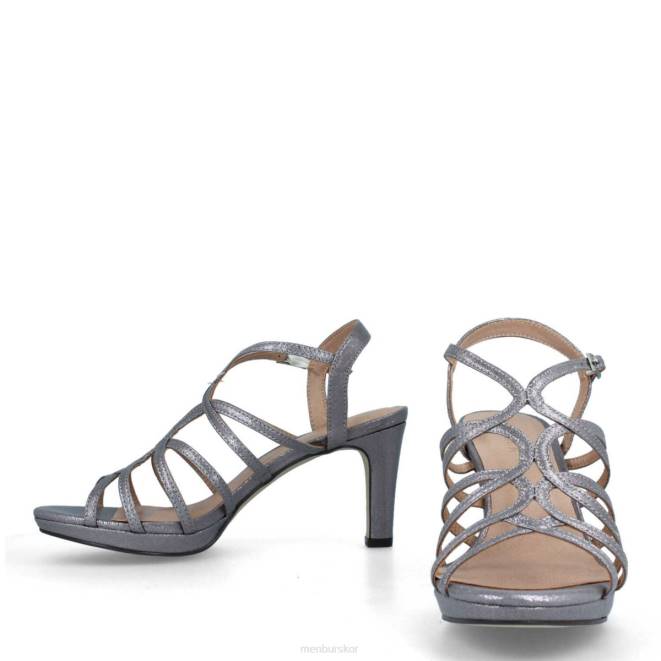 Menbur kvinnor grå umbri mellan och låga klackar 608J2011