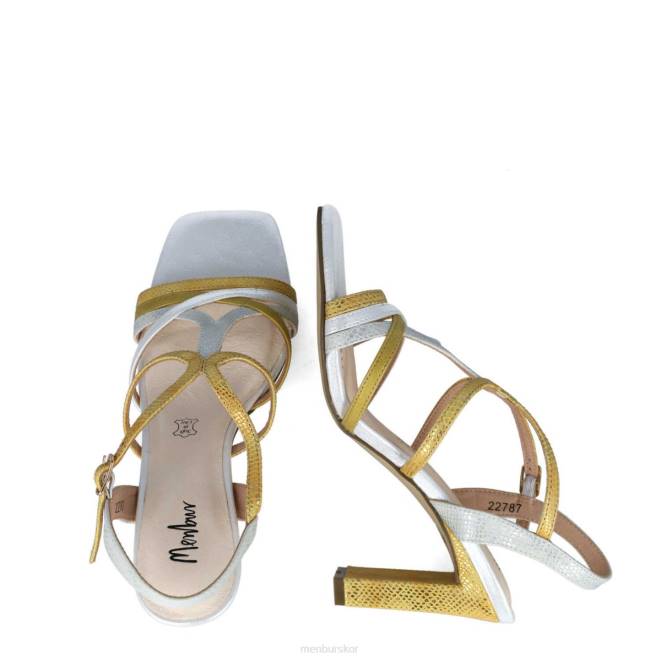 Menbur kvinnor gul hemera mellan och låga klackar 608J1681