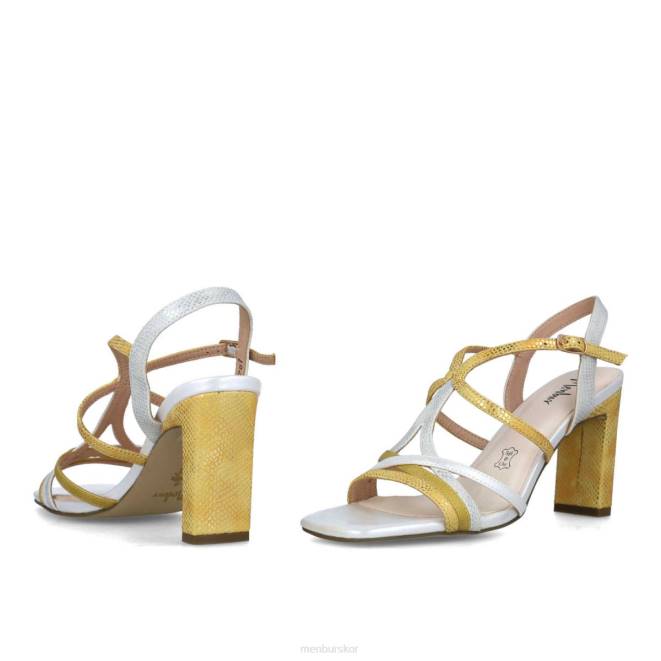 Menbur kvinnor gul hemera mellan och låga klackar 608J1681