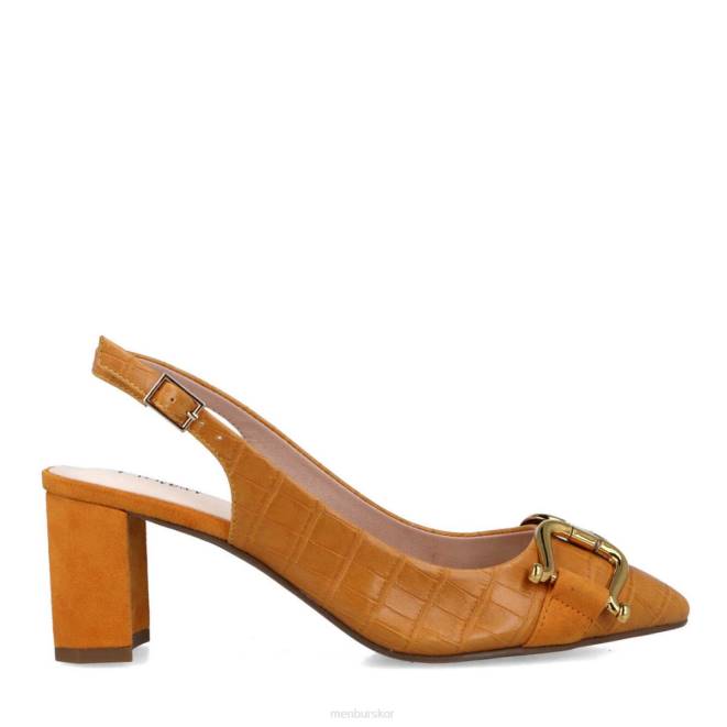 Menbur kvinnor gul metis mellan och låga klackar 608J5734