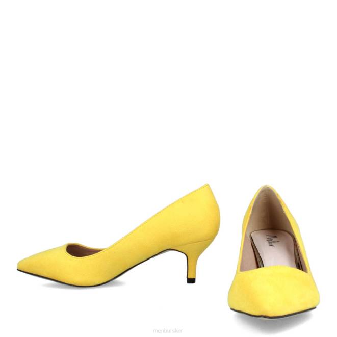 Menbur kvinnor gul stelvio mellan och låga klackar 608J1940