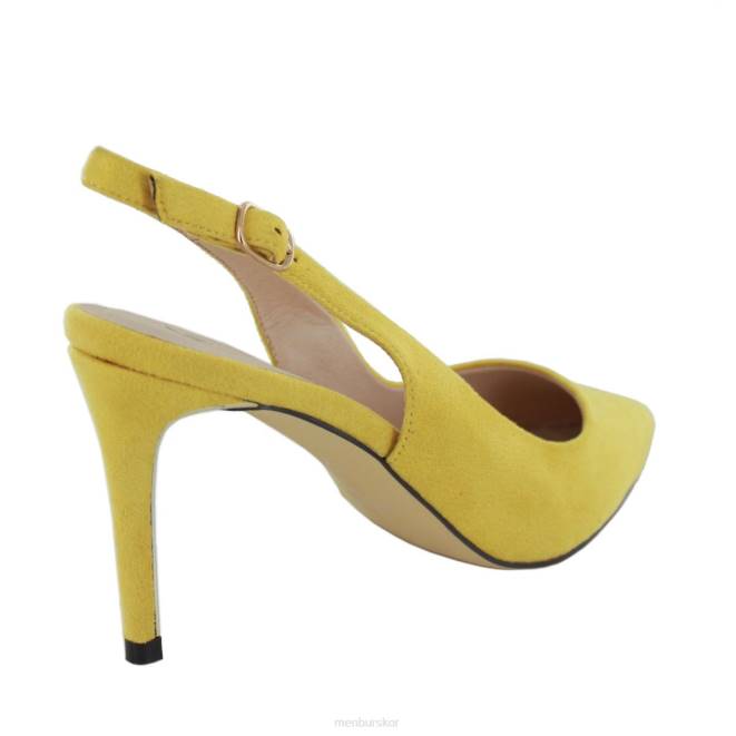Menbur kvinnor gul troina mellan och låga klackar 608J1964