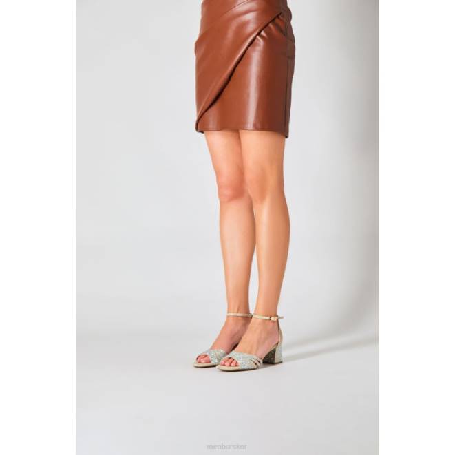 Menbur kvinnor guld apatita mellan och låga klackar 608J1655