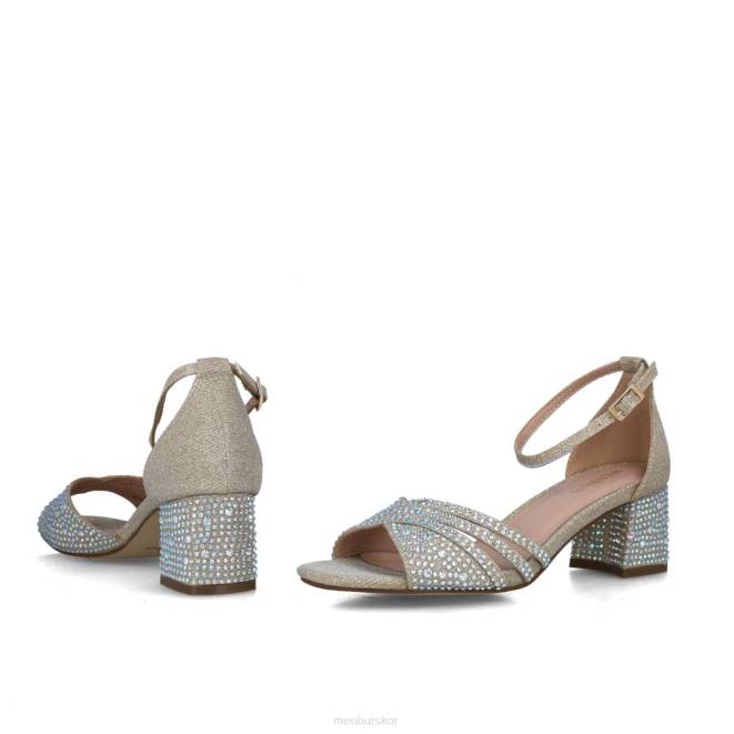 Menbur kvinnor guld apatita mellan och låga klackar 608J1655