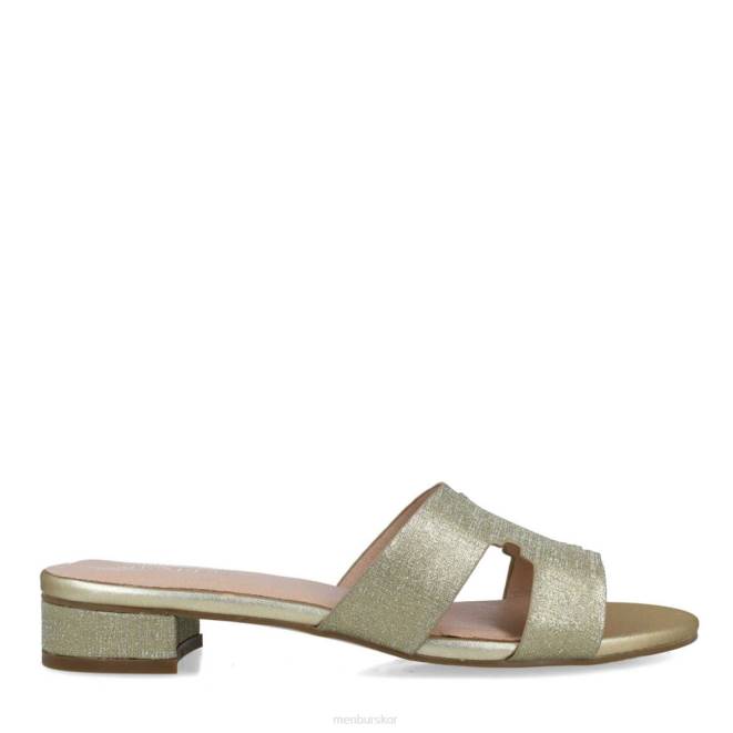 Menbur kvinnor guld apolonis mellan och låga klackar 608J1712