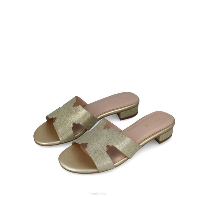 Menbur kvinnor guld apolonis mellan och låga klackar 608J1712