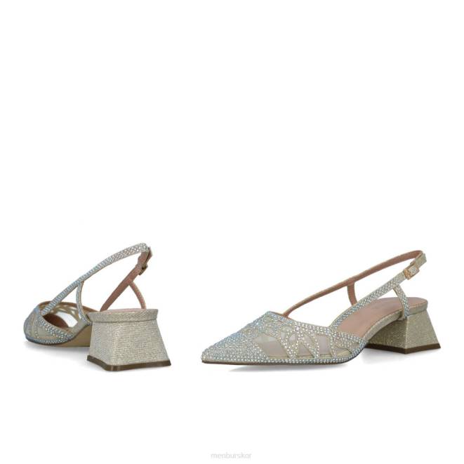 Menbur kvinnor guld canopus mellan och låga klackar 608J1587