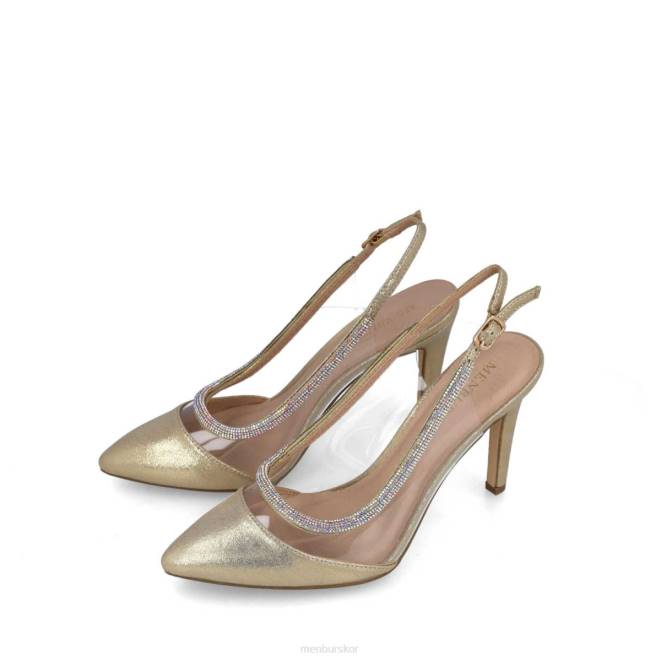 Menbur kvinnor guld cepheus mellan och låga klackar 608J5542