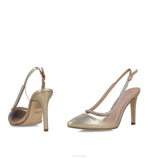 Menbur kvinnor guld cepheus mellan och låga klackar 608J5542