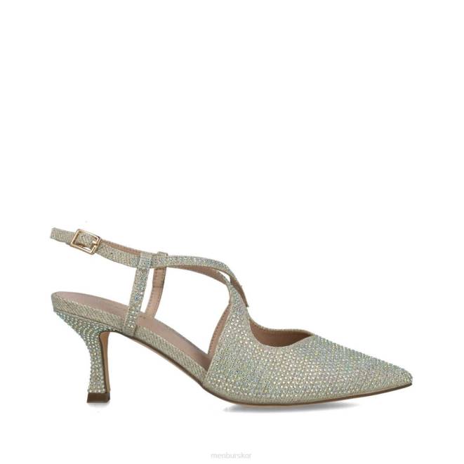 Menbur kvinnor guld corvus mellan och låga klackar 608J1605