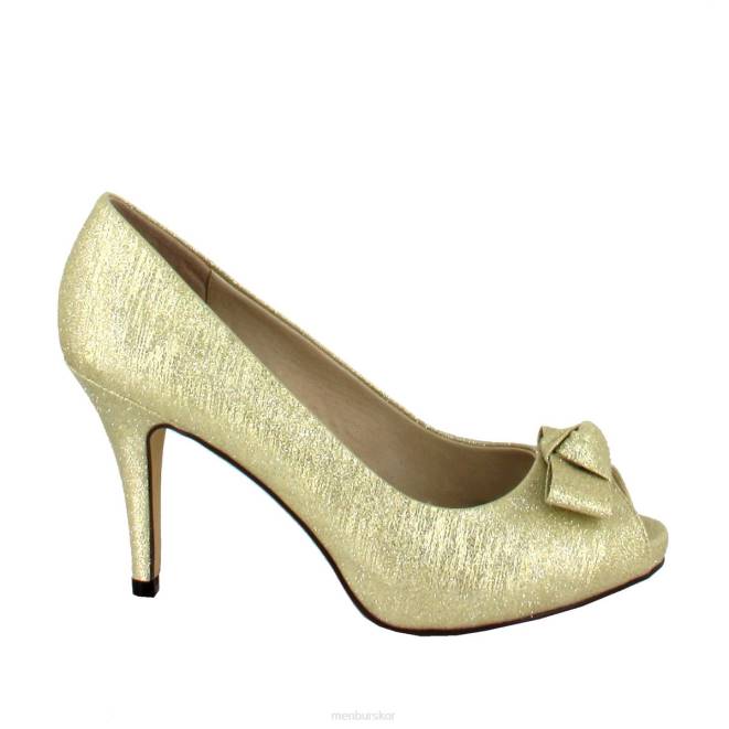 Menbur kvinnor guld coulanges mellan och låga klackar 608J1763