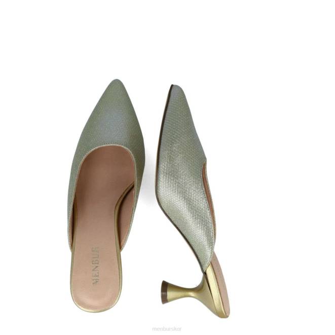 Menbur kvinnor guld creonte mellan och låga klackar 608J1679