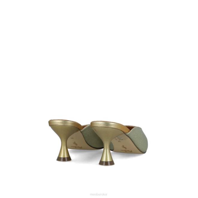 Menbur kvinnor guld creonte mellan och låga klackar 608J1679