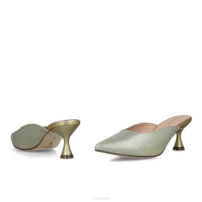 Menbur kvinnor guld creonte mellan och låga klackar 608J1679