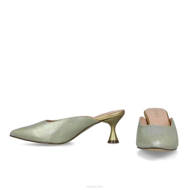 Menbur kvinnor guld creonte mellan och låga klackar 608J1679