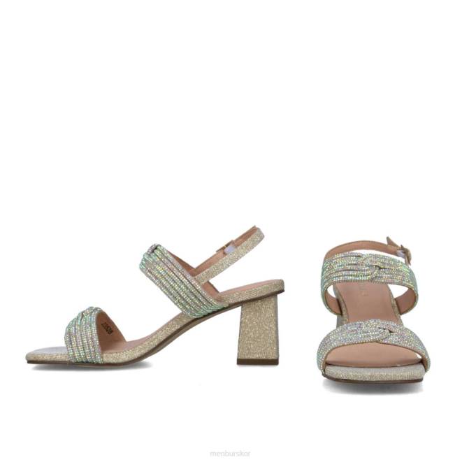 Menbur kvinnor guld cuarzo mellan och låga klackar 608J1636