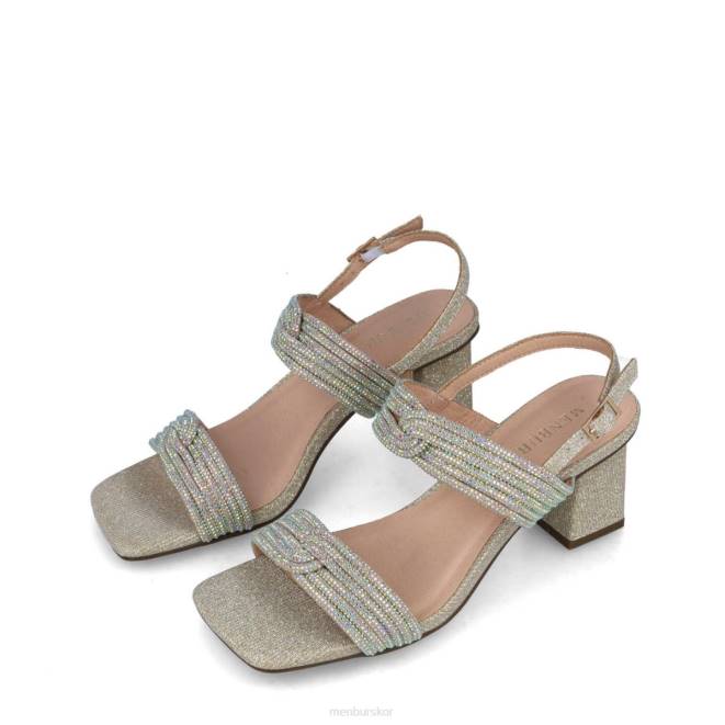 Menbur kvinnor guld cuarzo mellan och låga klackar 608J1636