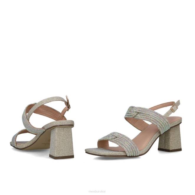 Menbur kvinnor guld cuarzo mellan och låga klackar 608J1636