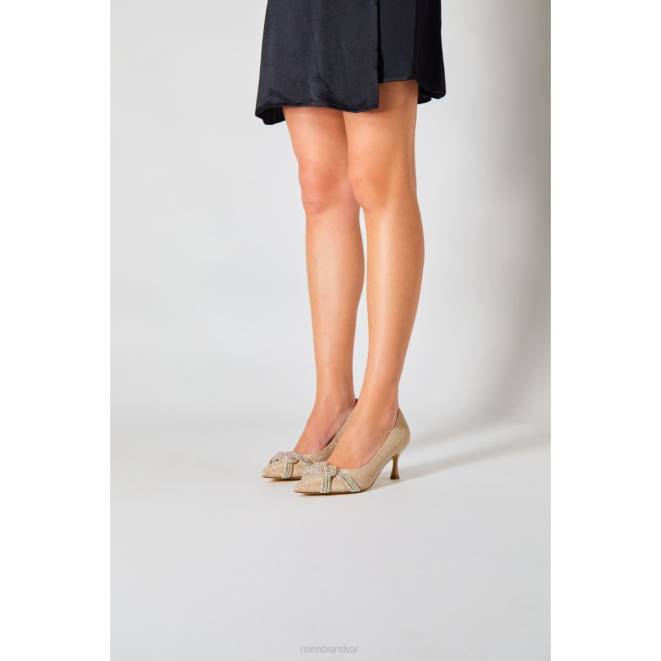 Menbur kvinnor guld cuarzo mellan och låga klackar 608J5615