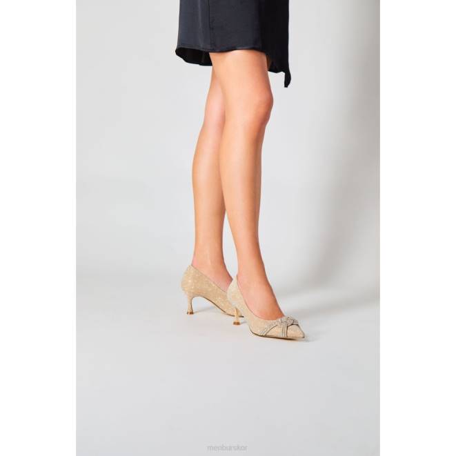 Menbur kvinnor guld cuarzo mellan och låga klackar 608J5615